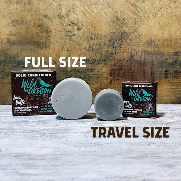 Travel Lava Butte Conditioner Bar | For Normal to Dry Hair & Sensitive Scalps | Hydrating & Strengthening