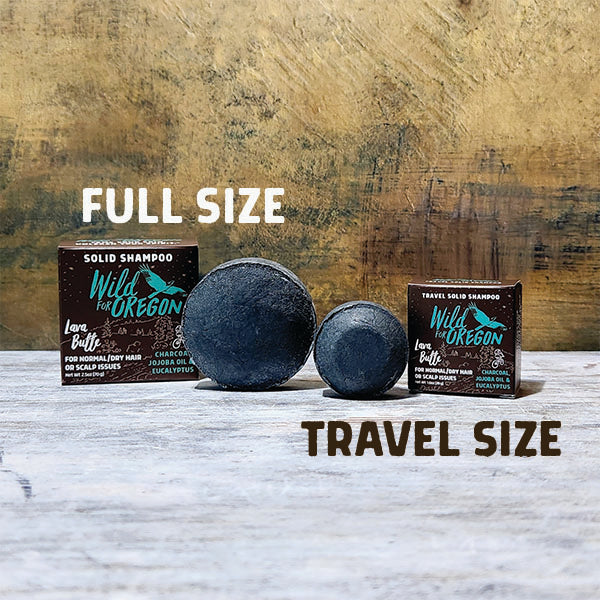 Travel Lava Butte Shampoo Bar | For Dry, Itchy or Flaky Scalps | Purifying & Soothing