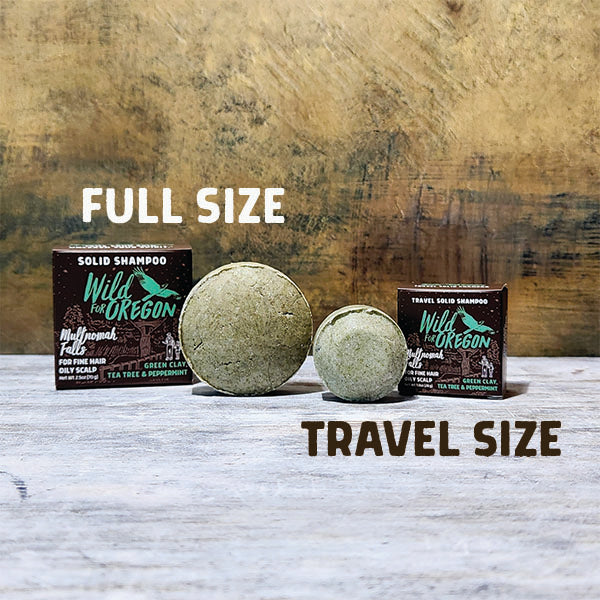 Travel Multnomah Falls Shampoo Bar | For Oily Scalps & Fine Hair | Clarifying & Volumizing