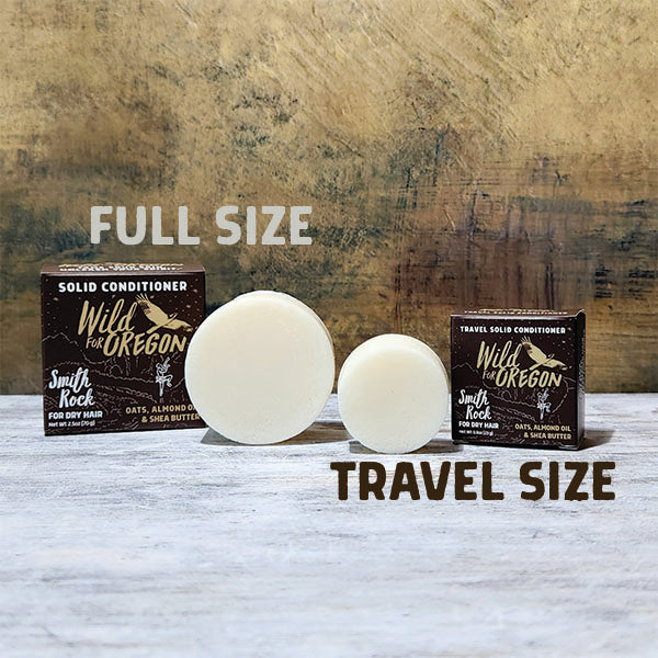 Travel Smith Rock Conditioner Bar | For Dry, Frizzy or Damaged Hair | Deeply Moisturizing & Restorative