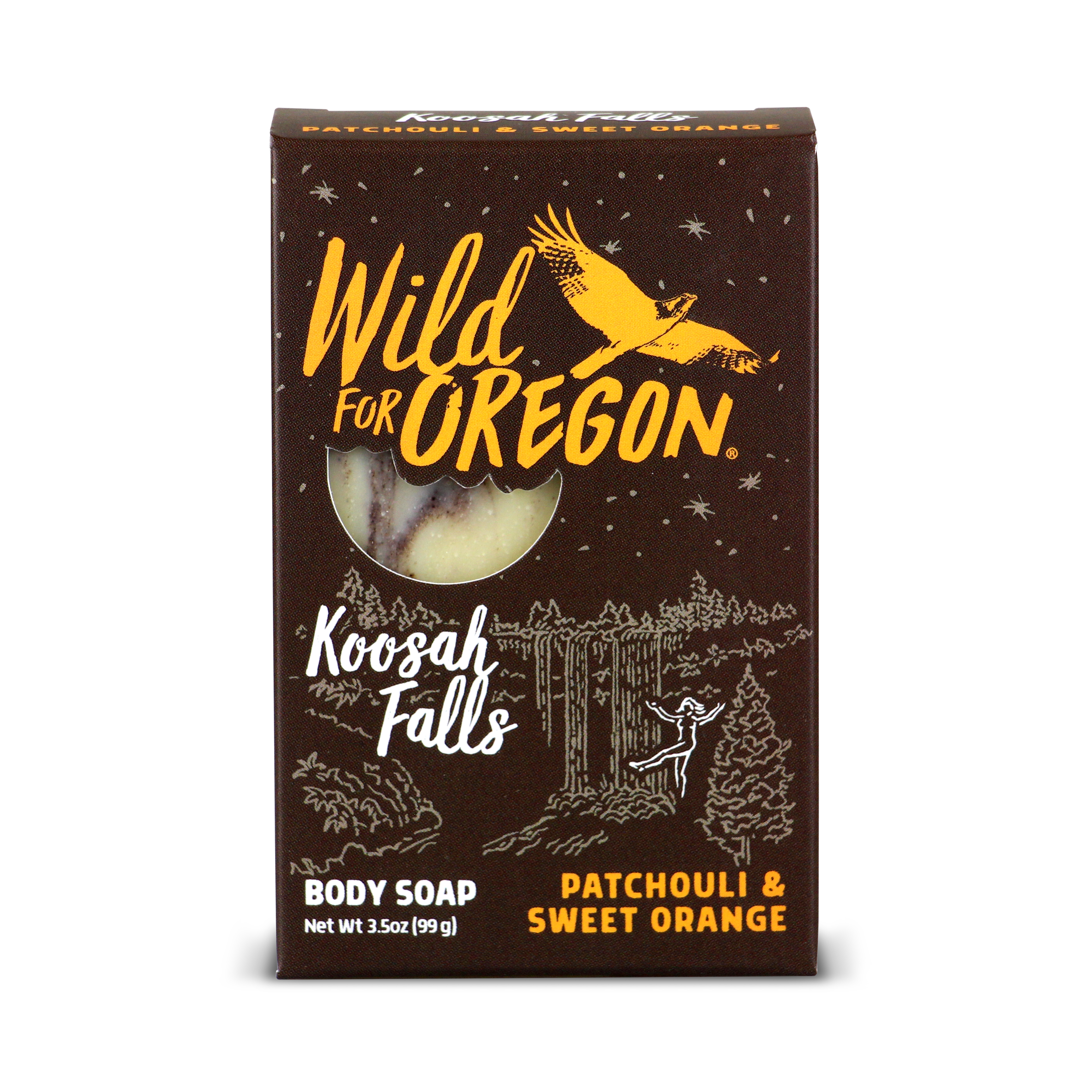 Koosah Falls Sweet Orange & Patchouli | Bar Soap | Calming for Daily Care