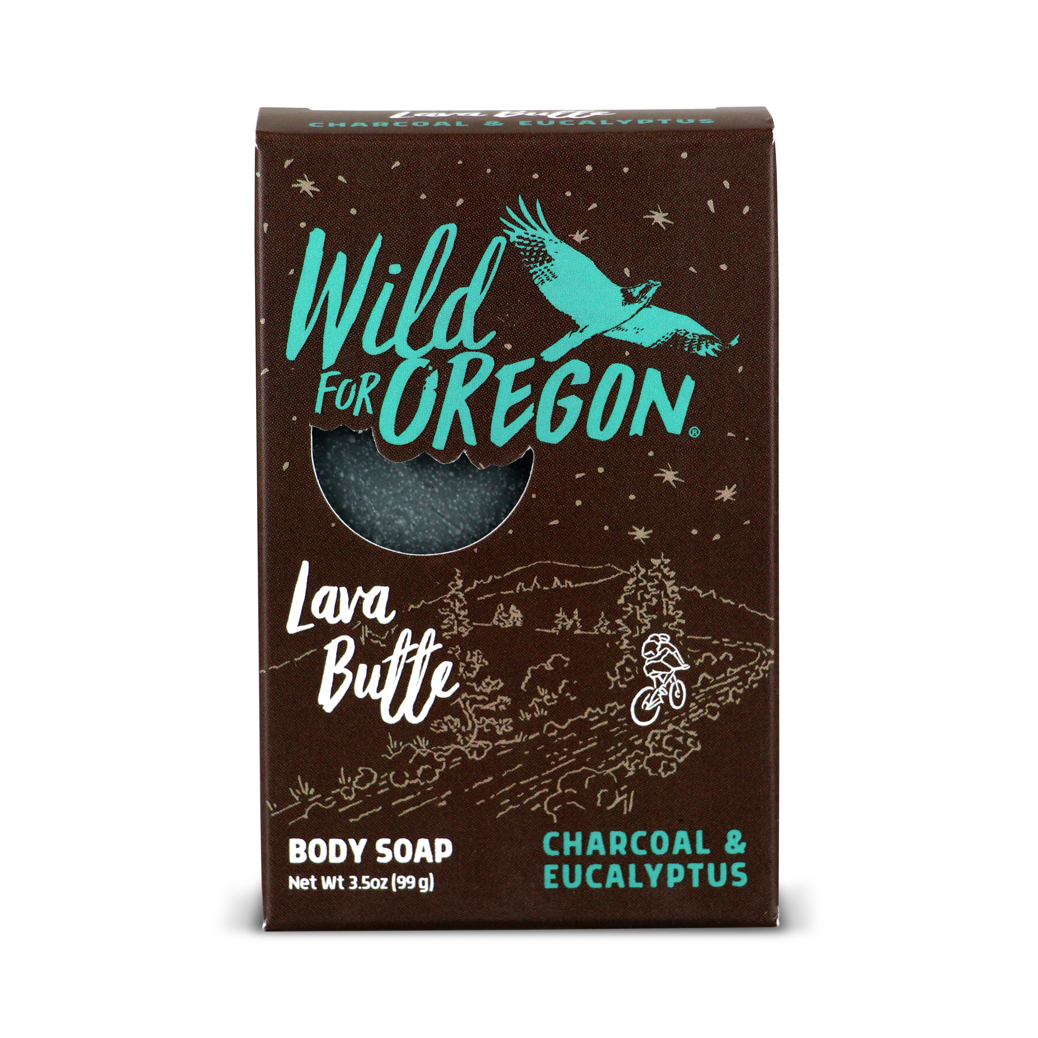 Lava Butte Charcoal, Eucalyptus & Lime | Bar Soap | Purifying for Clear, Healthy Skin