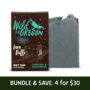 Lava Butte Charcoal, Eucalyptus & Lime | Bar Soap | Purifying for Clear, Healthy Skin