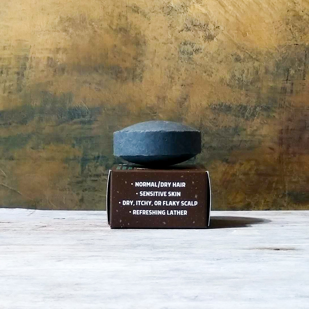 Lava Butte Shampoo Bar | For Dry, Itchy or Flaky Scalps | Purifying & Soothing