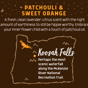 Koosah Falls Sweet Orange & Patchouli | Bar Soap | Calming for Daily Care