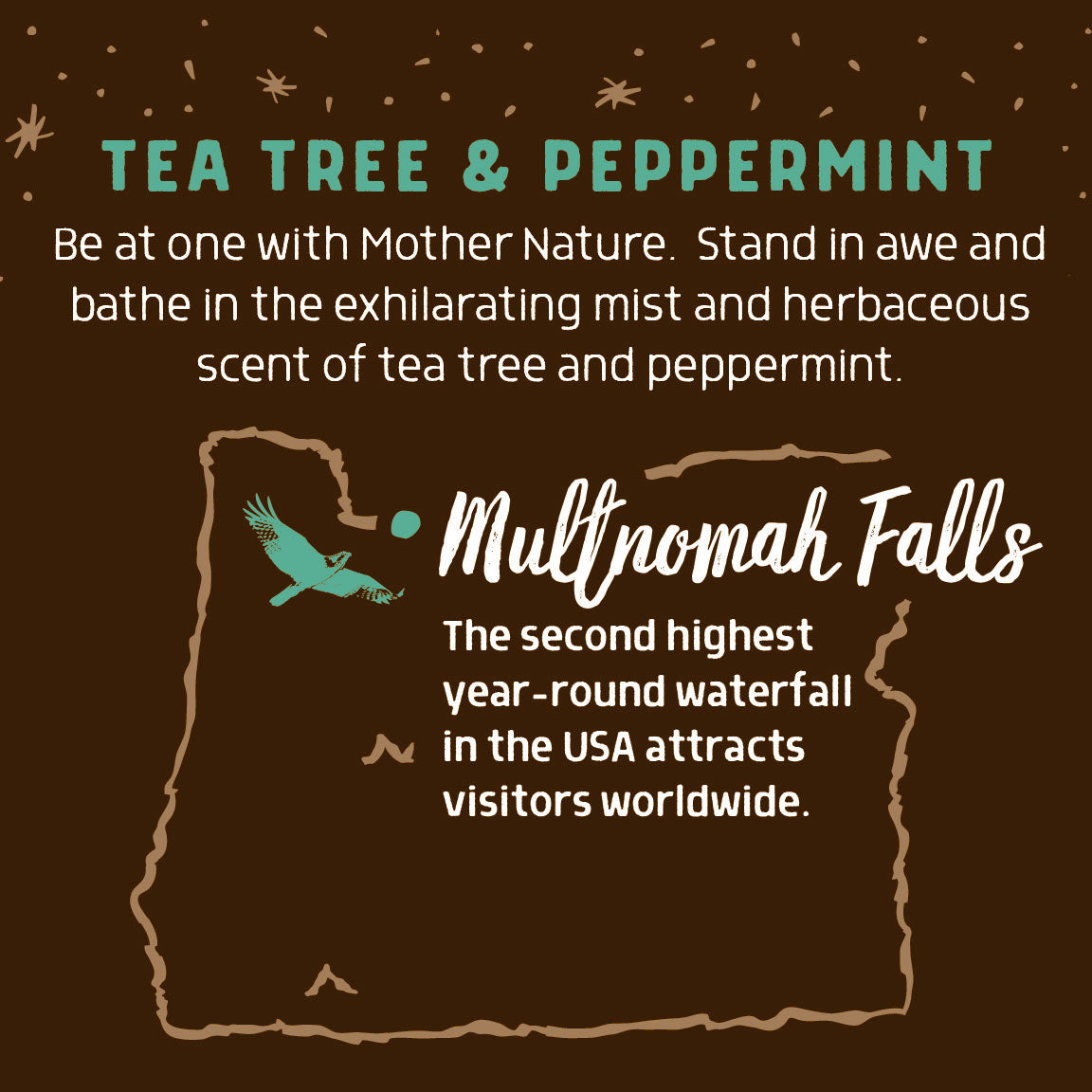 Multnomah Falls Peppermint & Tea Tree | Bar Soap | Invigorating for Oily, Stressed Skin
