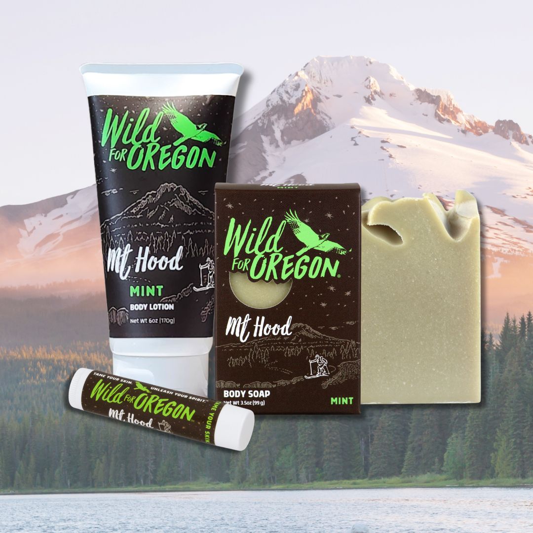 Mt. Hood Mint Bundle | Soap, Lotion & Lip Balm Set | Cooling for Dry, Itchy Skin
