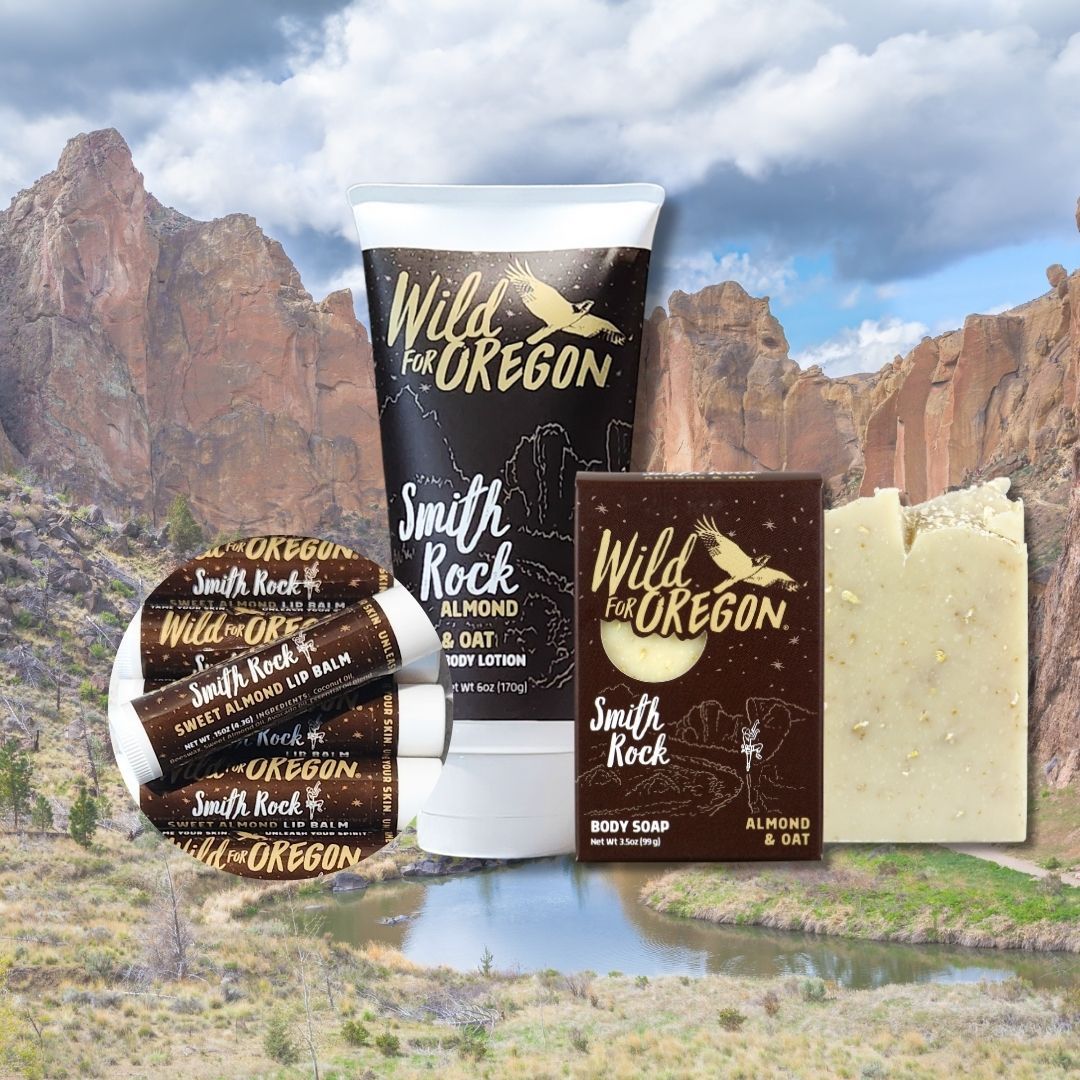 Smith Rock Lavender & Almond Bundle | Soap, Lotion & Lip Balm Set | Soothing for Dry Skin