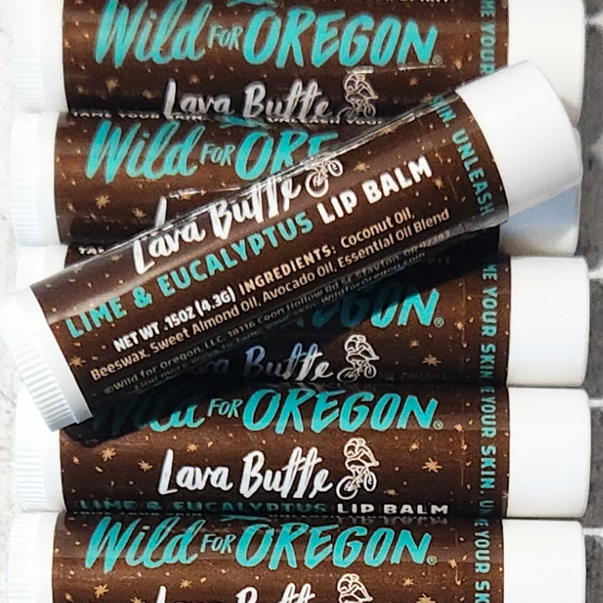 Lava Butte Lime and Eucalyptus Lip Balm