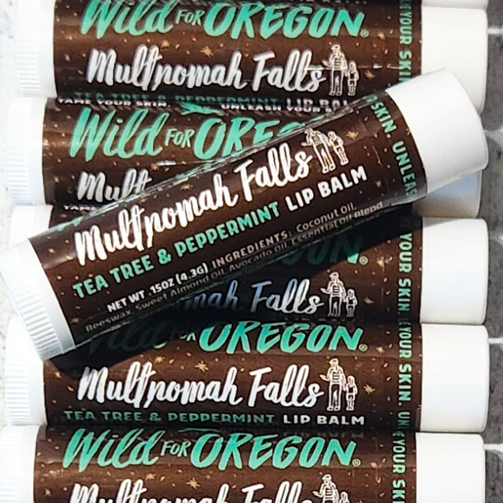 Multnomah Falls Lip Balm | Peppermint & Tea Tree | Invigorating & Clarifying