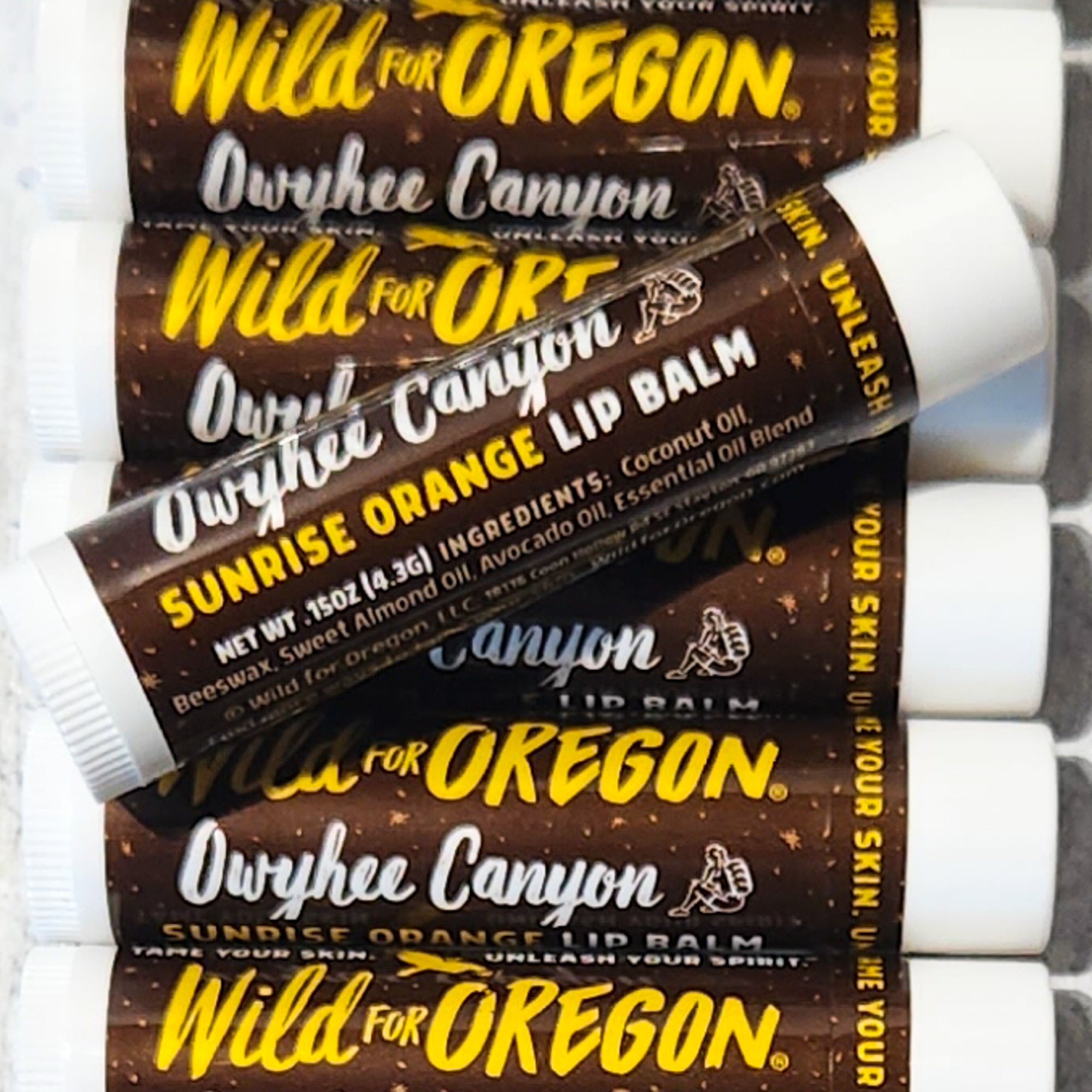 Owyhee Canyon Sunrise Orange Lip Balm