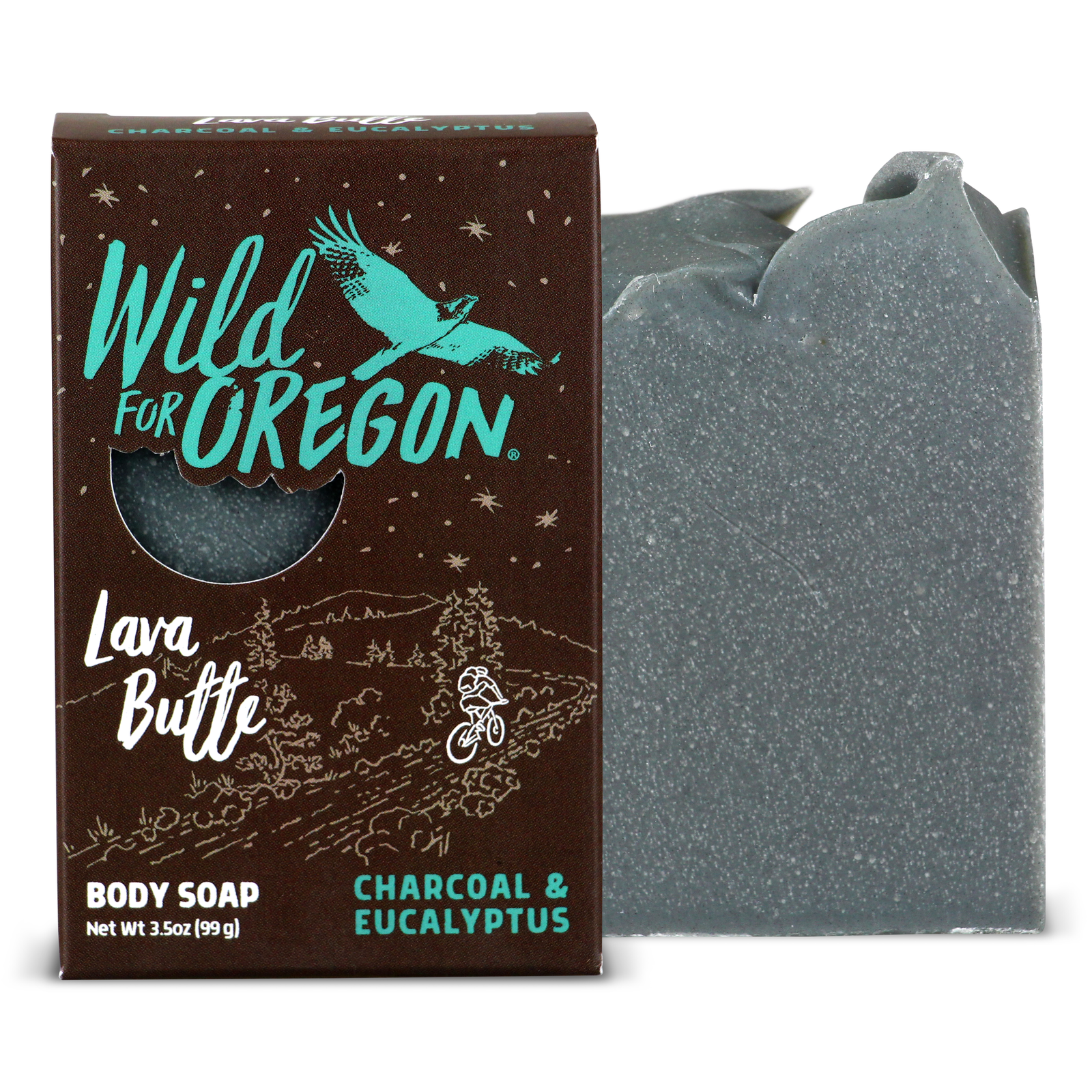 Lava Butte Charcoal, Eucalyptus & Lime | Bar Soap | Purifying for Clear, Healthy Skin