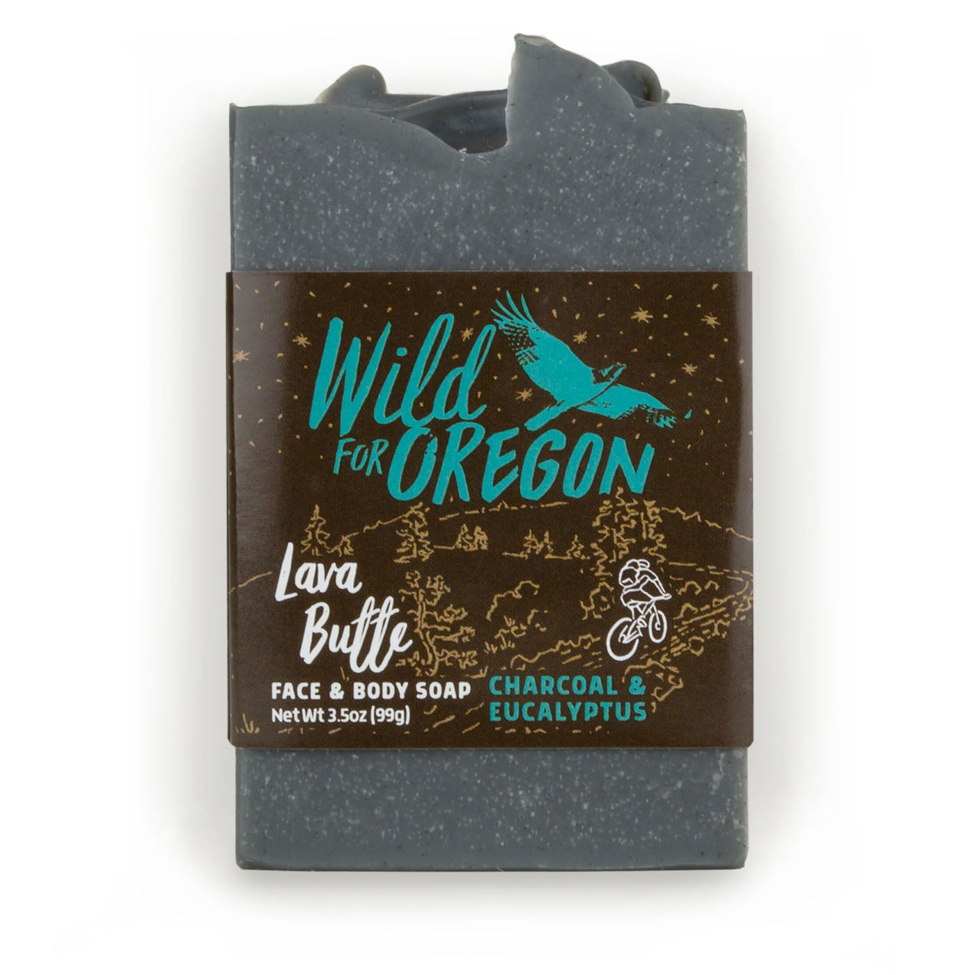 Wild for Oregon Lava Butte Charcoal & Eucalyptus Bar Soap